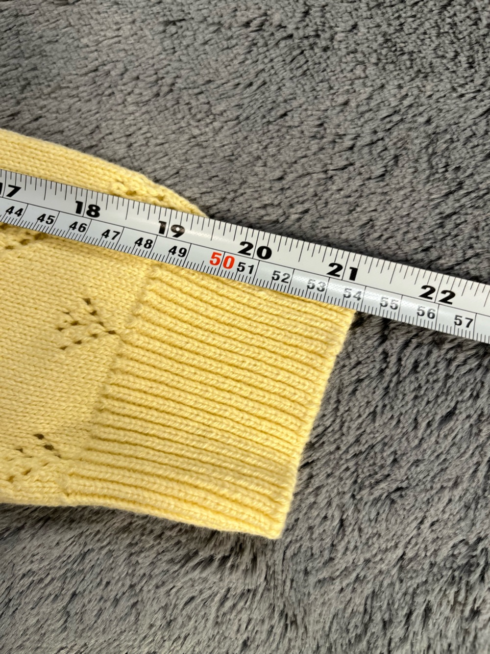 Freshman 1996 Pastel Yellow Floral Fair Isle Cropped Cardigan - Picture 9 of 9